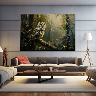 Barn Owl Oil Painting